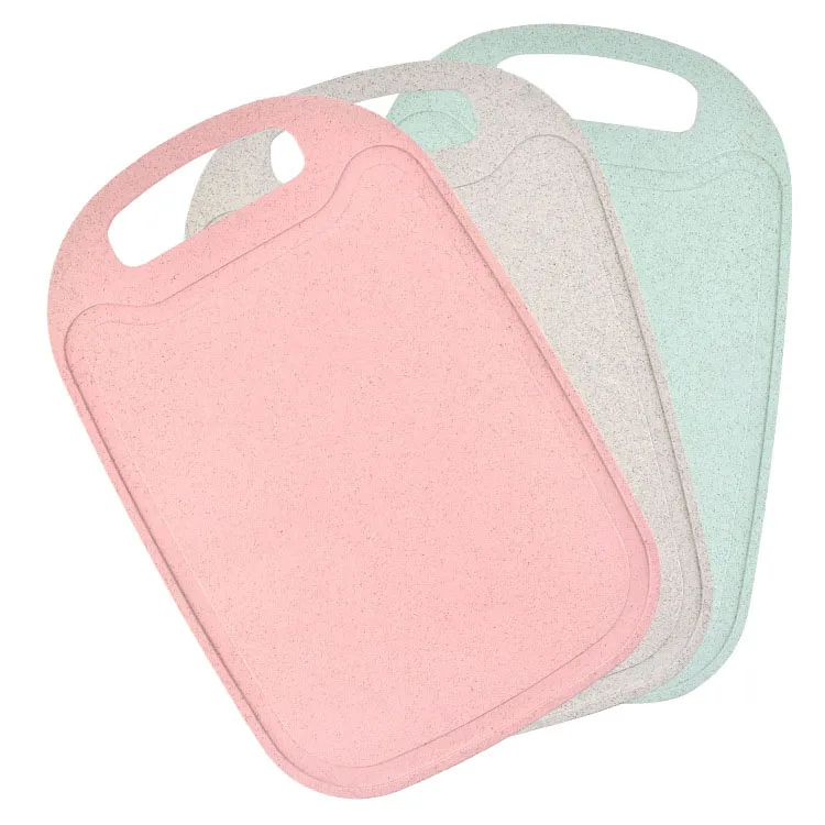 

New Product Ideas Eco-Friendly Healthy Creative Design Multifunction Kitchen Gadget Wheat Straw Plastic Cutting Board