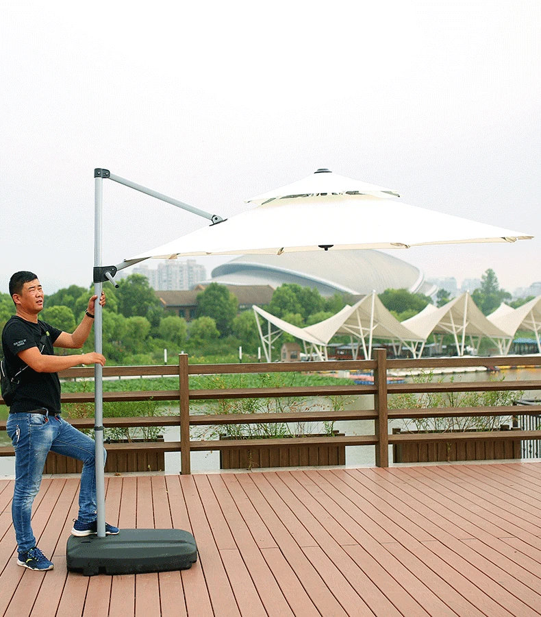 Latest design beer garden umbrella  square top garden umbrella for sale