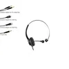 RJ11/USB/DC plug Style radiation shielded headset for call center or office use