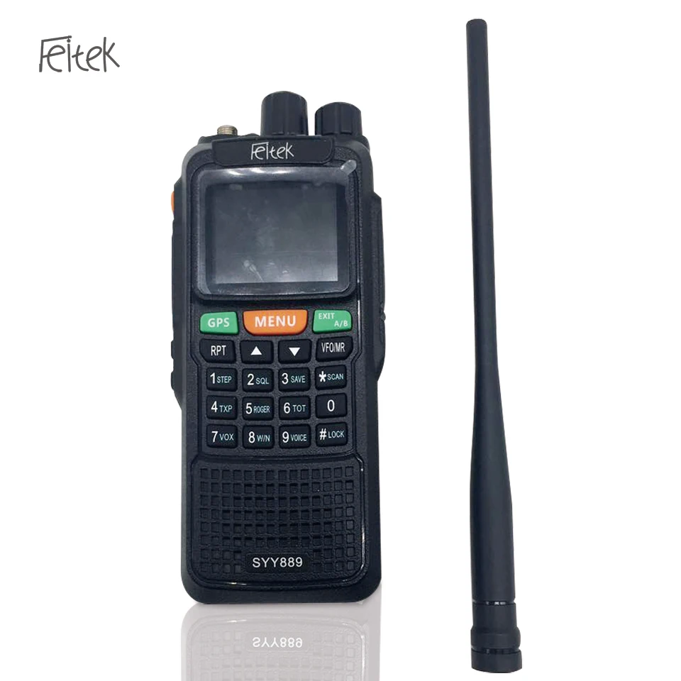 

SYY-889G uhf vhf radio Dustproof GPS Handheld larga distancia walkie talkie Two Way Radio CE/FCC Certification