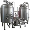 300 Liter brewery equipment two vessels and hot water tank for commercial draft beer brewing