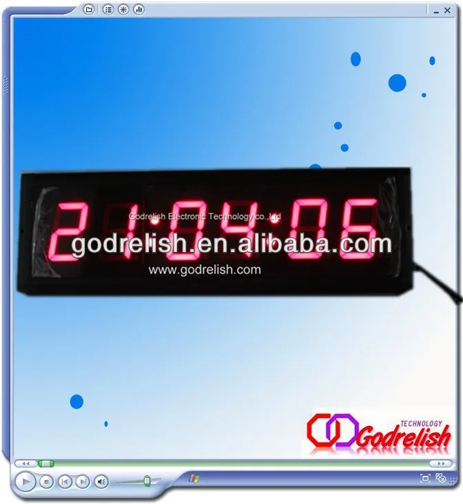 100% feedback led number clock