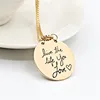Fashion Necklace Retro Owl PendantWomen Sweater Chain Jewelry Lettering Necklaces