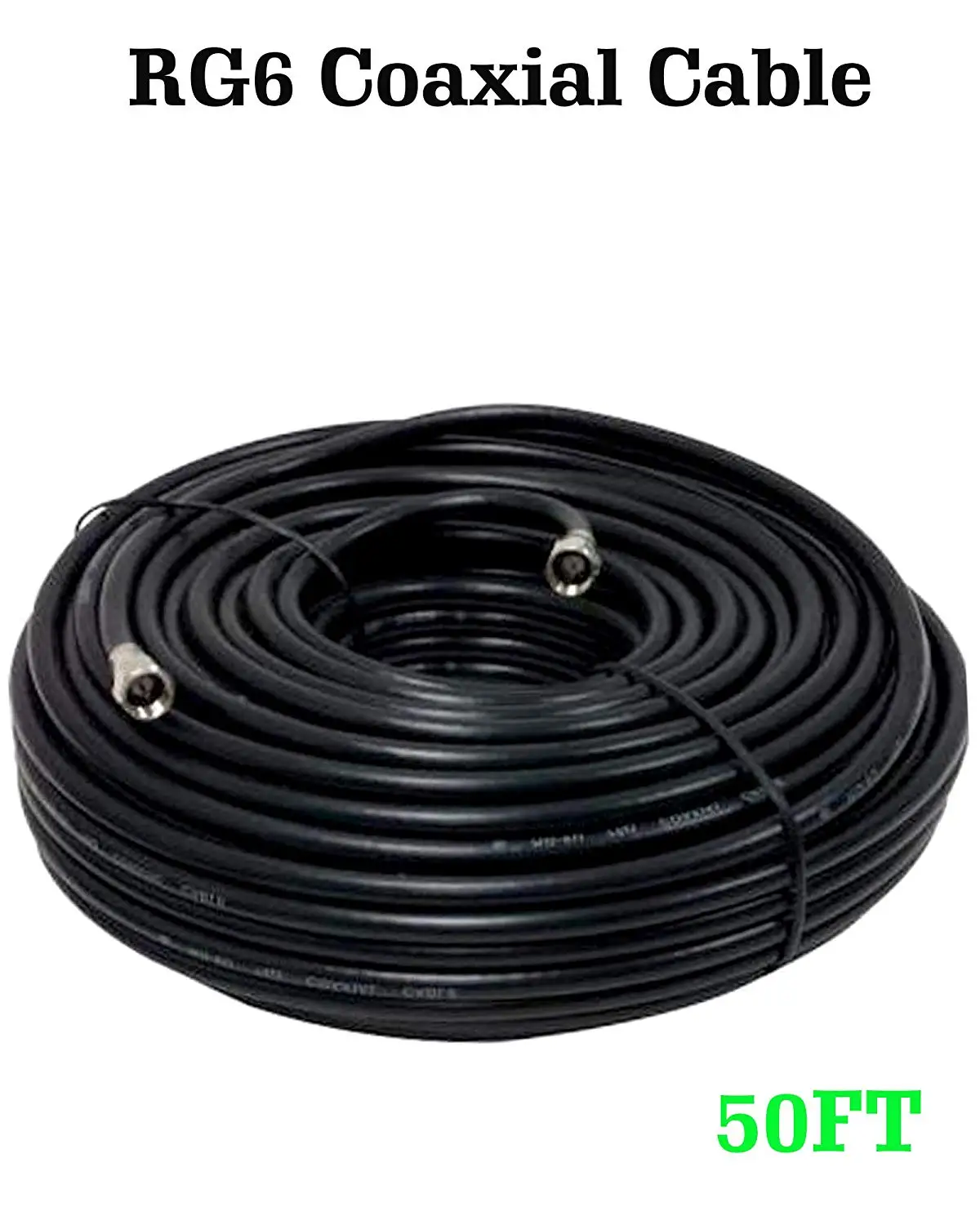 Buy Rg6 1000ft Dual Shield Coaxial Cable 18 Awg Copper Clad Steel 