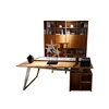 Old fahioned eco forest bamboo computer table set