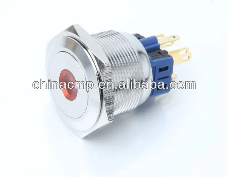 Redesign for auto or plane illuminated metal Vandal Resistant waterproof ip67 Push Button Switch ,Stainless Steel (TUV,CE)