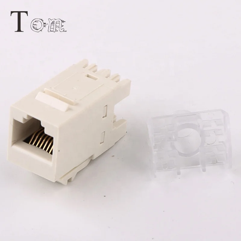 TOM MK-N-18 White Wall Module Cat6 RJ45 UTP Keystone Jack(1).jpg