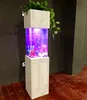 acrylic fish tank, wood base cabinet fish aquarium for home, aquarium cabinet fish tank