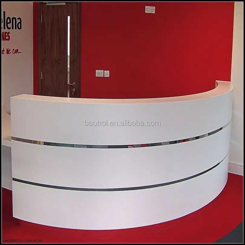 Classic Office Table Design Half Round Reception Desk Buy Half