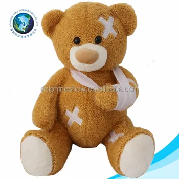 injured teddy bear