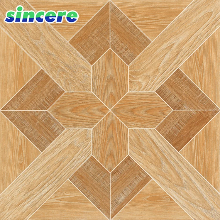 Antideslizante De Piso De Baño De Madera De Diseño En Flor 60x60 - Buy