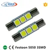 28MM T6 Socket 3 SMD Fuse Festoon 5050 Chip C5W Car Led Sun Visor Mirror Light Bulb Source DC 12V Auto Interior Dome Lamp