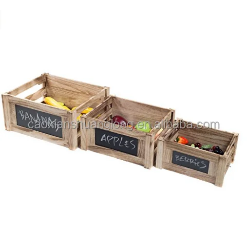 wooden crate with dividers
