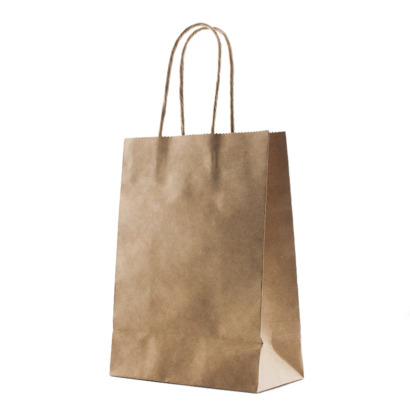 

Wholesale Twisted Handle Brown Kraft Paper Shopping Bag, Cmyk