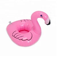 

OEM Inflatable Pink Flamingo Pool Beach Drink Or Cup Can Holder Float Sofa for Pool Bed