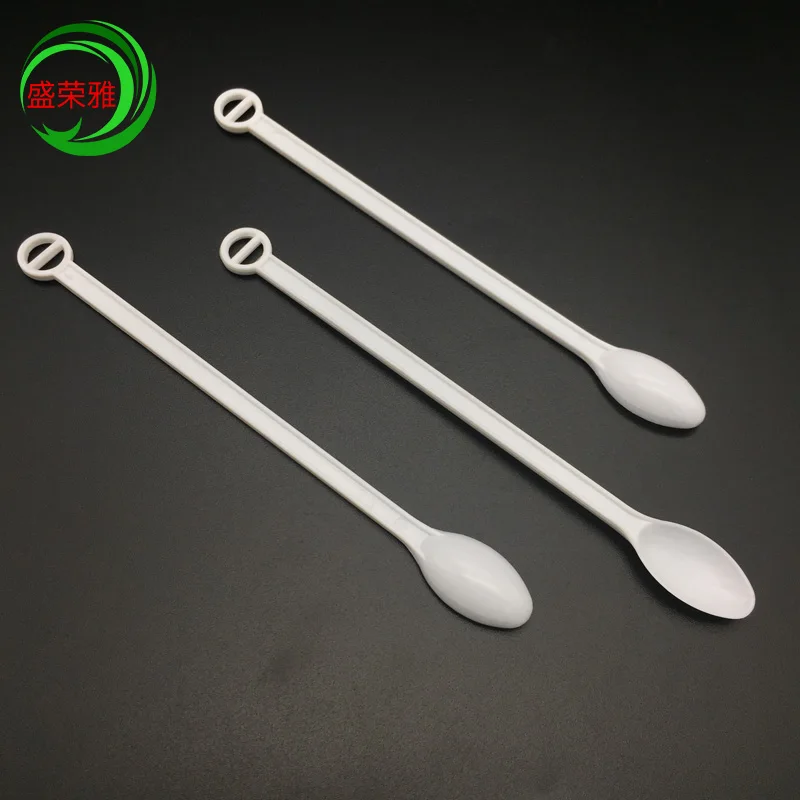 Long Milky Disposable Plastic Mixing Coffee Spoons Buy Long Plastic