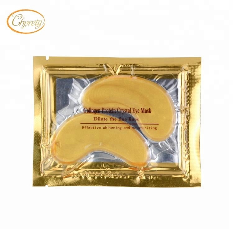 

Handsome New Style 24K collagen under eye pads crystal Mask, Gold and white for options