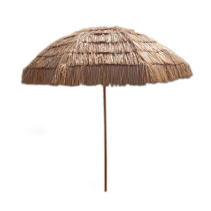 

OEM Hawaii Tropical Synthetic Thatch Tiki Tilt Straw tiki beach umbrella, Customized color