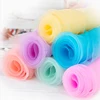 New arrival cheap 42 colors transparent polyester organza fabric for dress
