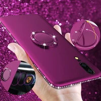 

Free Shipping 3D Diamond Cover OTAO Magnet Finger Ring Holder Phone Case For Huawei Mate 20 10 9 Pro P20 Lite P9 Coque Telephone