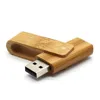 Wooden Swivel USB Flash Disk Drive 4Gb 8Gb 16Gb 32Gb 64Gb 2.0 Usb Memory Stick
