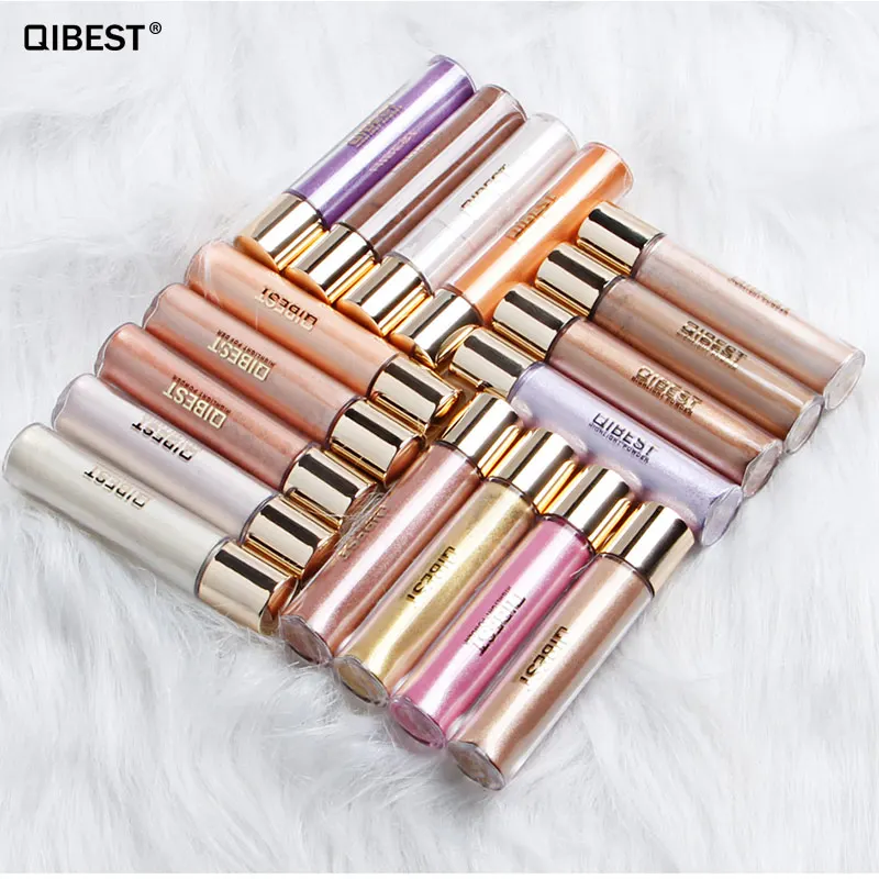 

QiBest Highlighter Make Up Concealer Shimmer Face Glow Bronzing Drops Countour Shimmer Bronzing Face Powder, 17 colors