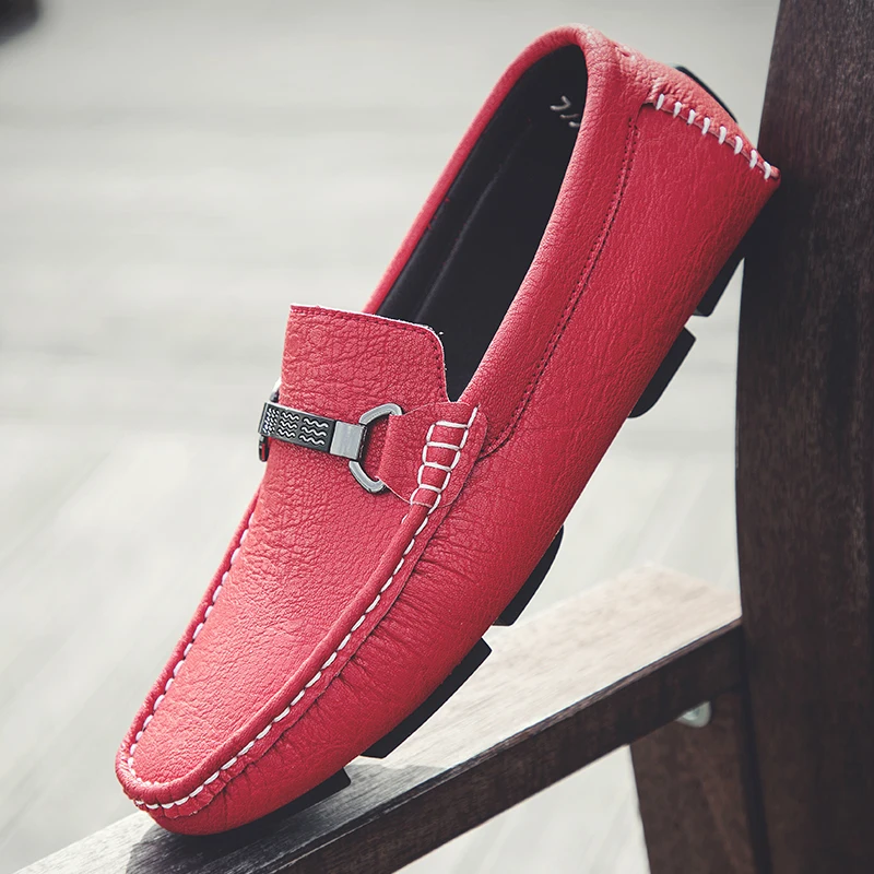 black and pink mens loafers