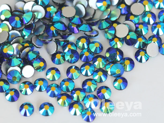 Factory Wholesale New Color  SS20 Northern Light Flat Back Crystal Strass Glass Non Hot Fix Gems for Bikinis Decoration