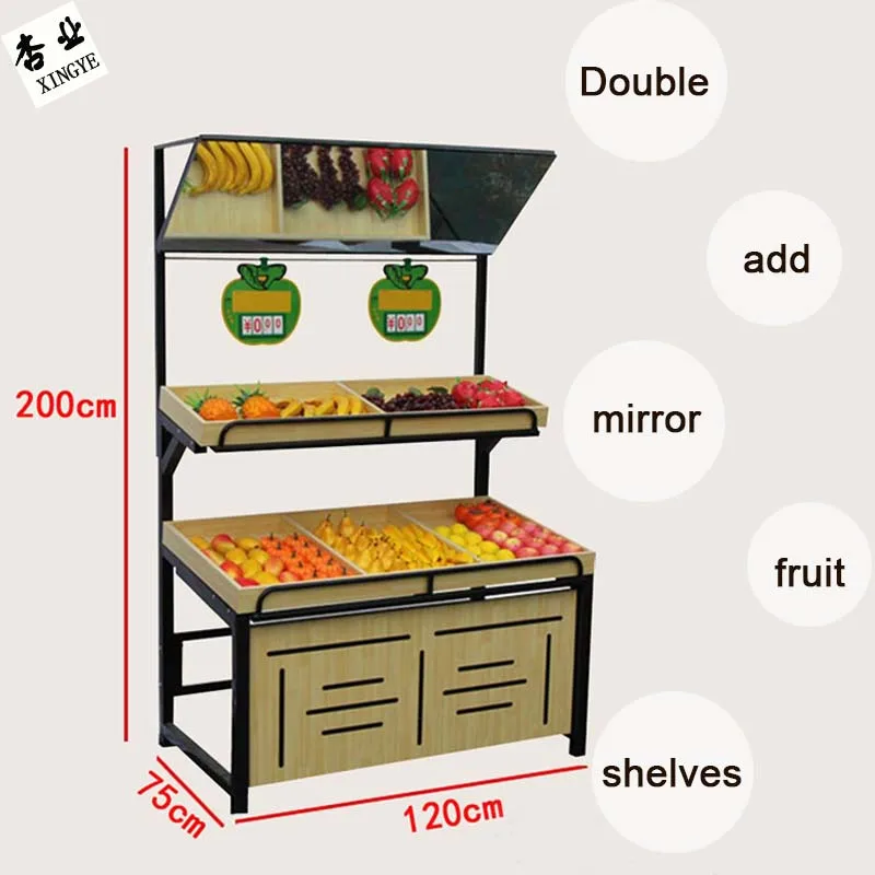 Steel Wood Fruit And Vegetables Shelves Wood Fruit Shelves Fruit
