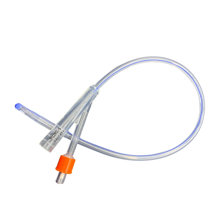 
100% medical silicone disposable 2/3-way foley urethral catheter 