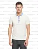2014 new fashion style men's double collar t shirt cotton cheap polo tshirt