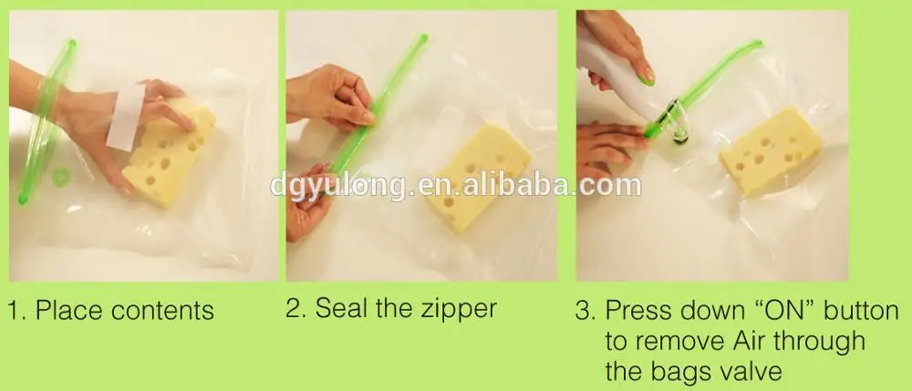 steps for vacuum bag