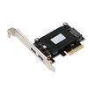 Manufacturer Supply PCI-express Gen 2 USB 3.1 PCIE 4X Type A add on card