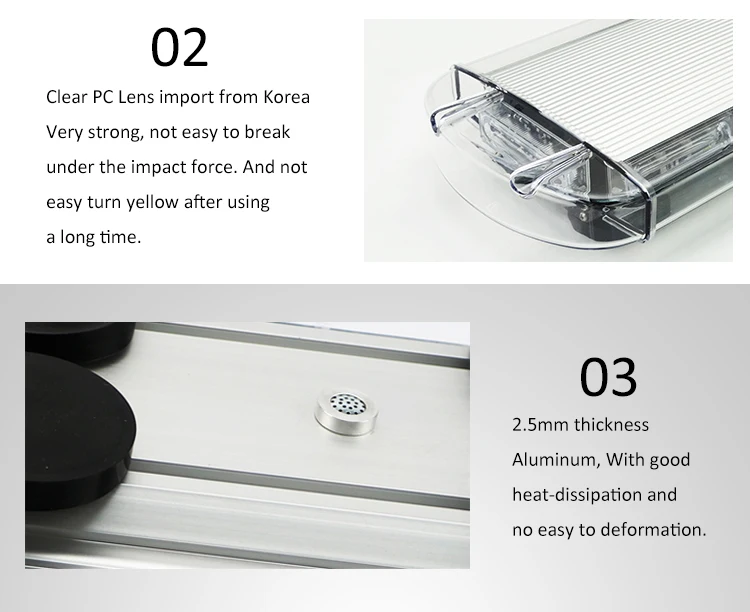 emergency light bars for vehicles
