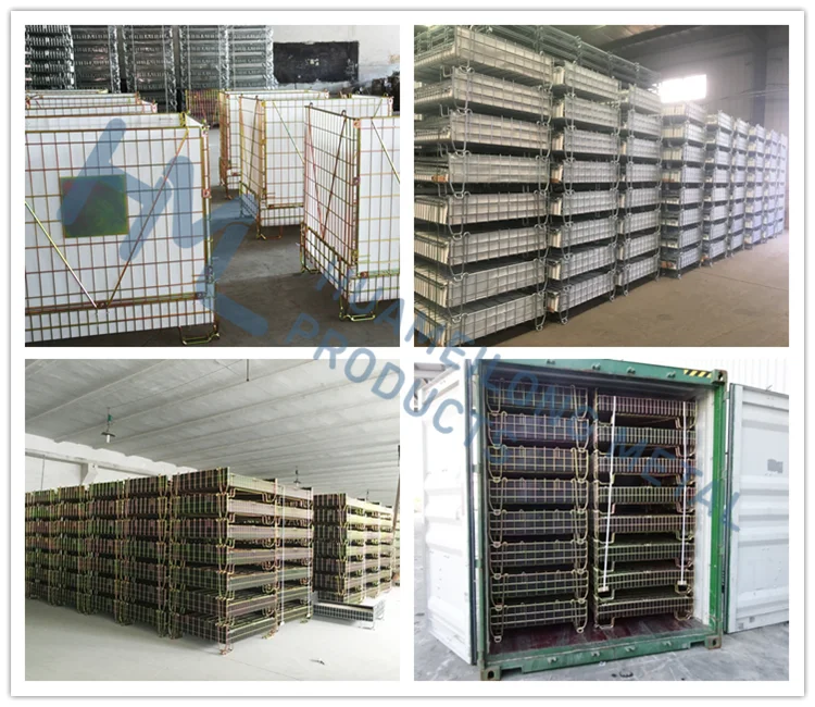 Industrial Fabricated Collapsable Metal Pet Preforms Storage Stacking