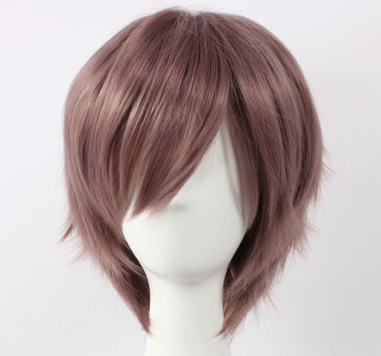 Coolsky Wig Dark Grey Wig Short Dark Grey Straight Wig Hope Estheim SQUARE EN