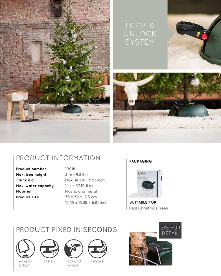 Tree Nest Christmas Tree Stand For Real Trees With Foot Pedal And Single Cable Operation Buy