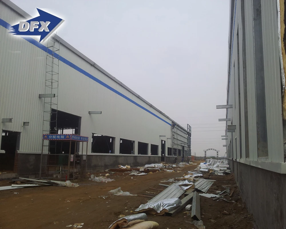 prefab industrial buildings steel structure insulated shed kit