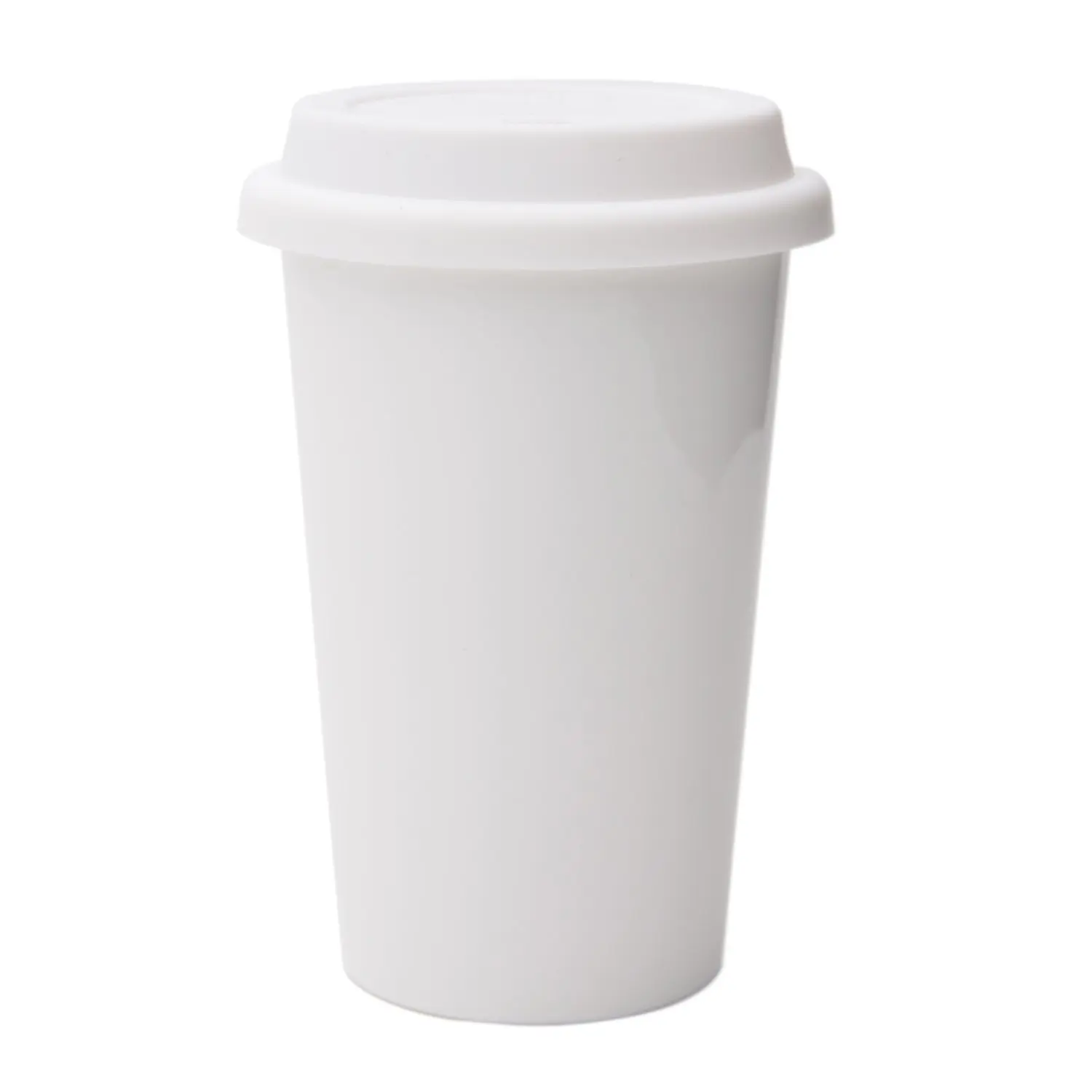 white travel cup