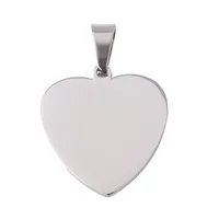 

Engravable Stainless Steel Heart Pendant