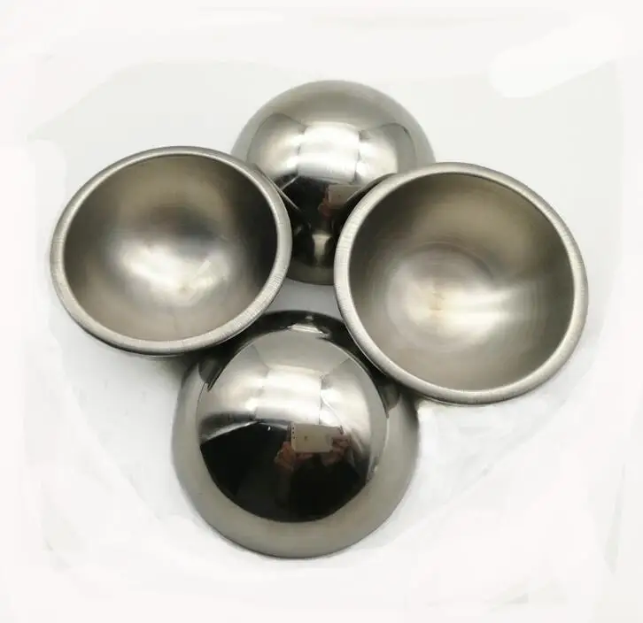 Hollow 304 Stainless Steel Half Sphere 1inch 2 Inch 3 Inch Bath Bomb
