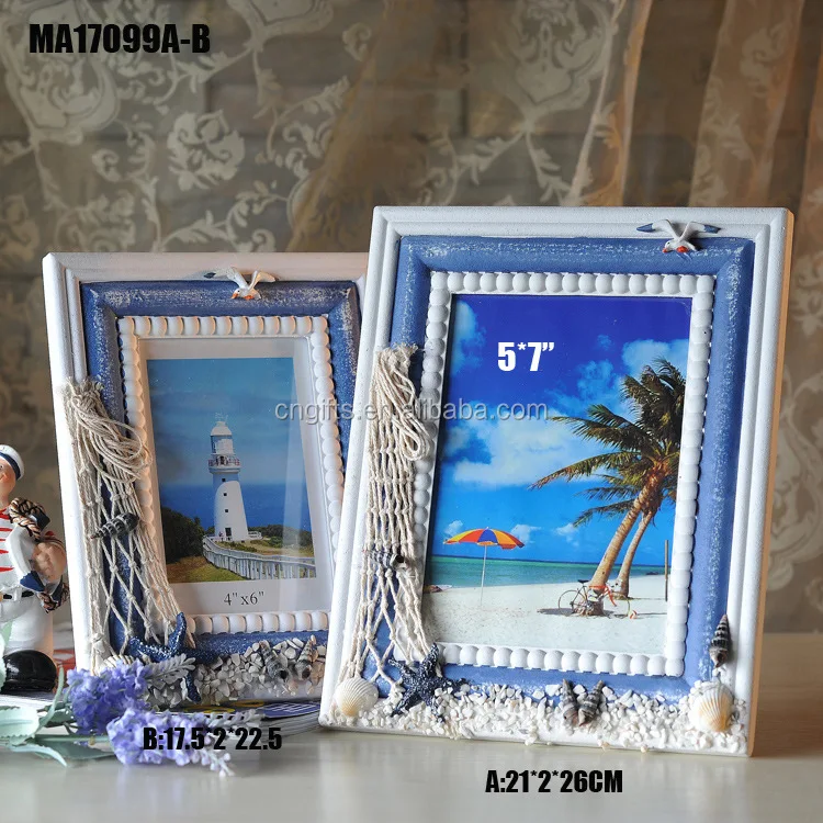 

Ywbeyond Beach theme Mediterranean style photo frame home table decoration nautical decoration party favors and gifts