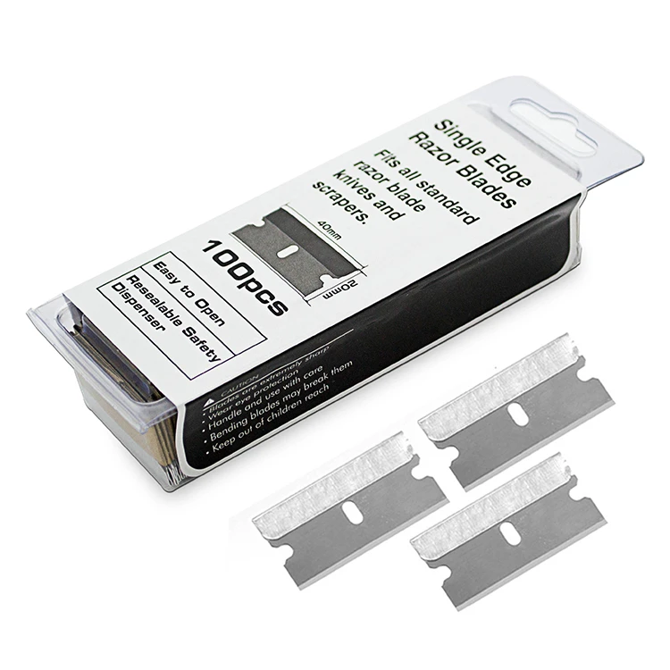 

100 PCS Pack Single Edge Industrial Razor Blades