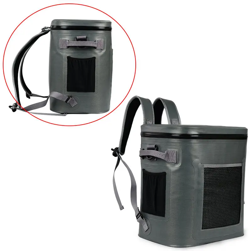 Packing Leather Extra Large Beach Tote Insulated Cooler Lunch Bag With