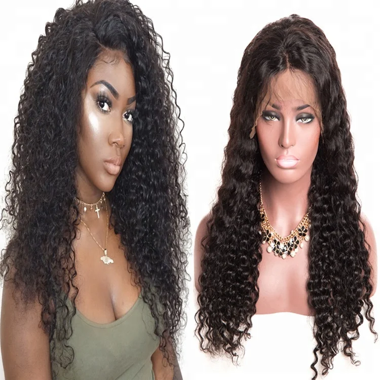 

Natural Curly Virgin Brazilian Hair Full Lace Wig Wholesale Virgin Hair Vendors
