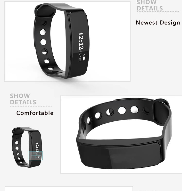 Ce Rohs Smart Bracelet Activity Tracker Watch Health Wristband