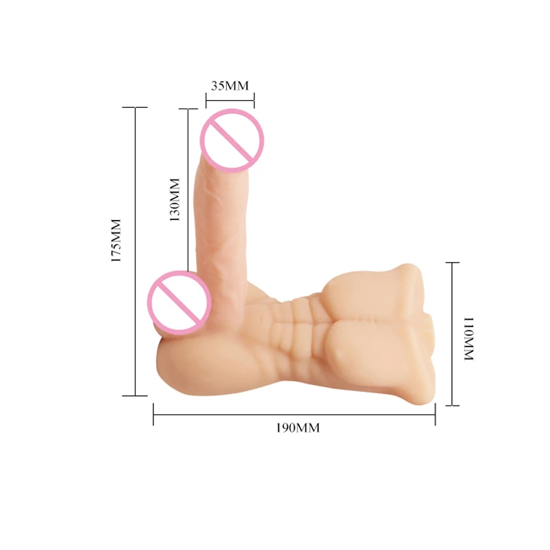 Silicone Life-size muscle strong young man long penis full body male dildo for women sex toy