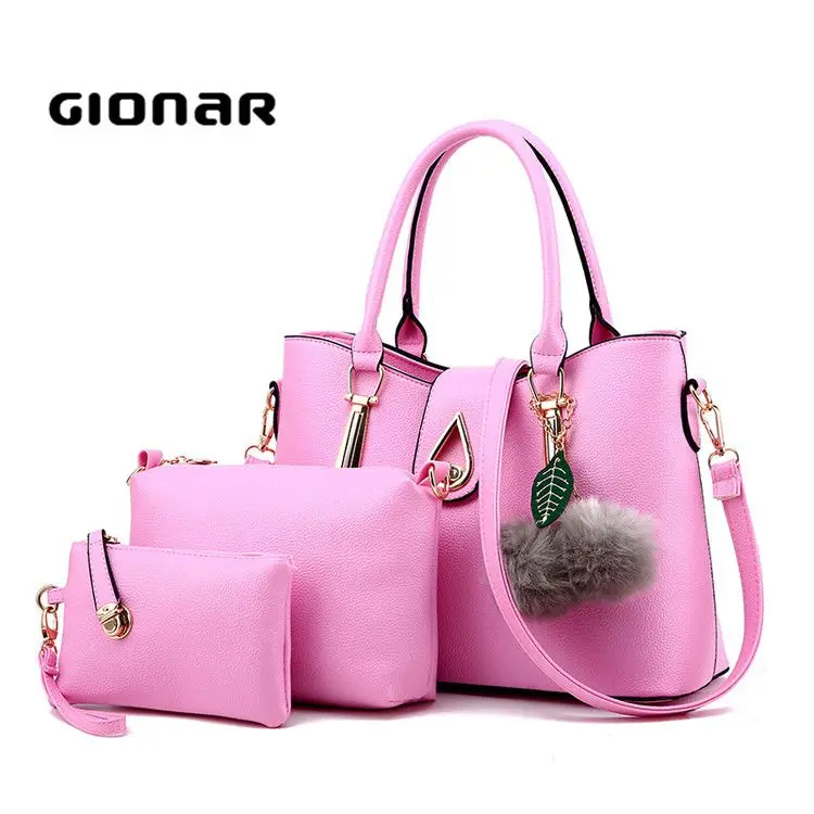 Wholesales Travel Bag Set Handbags Set Women Bag Wallet Ladies Pars
