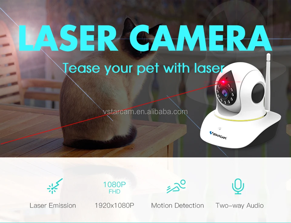 Vstarcam Builtin Laser Transmitter Pet Camera 3mp Wifi Indoor Pet