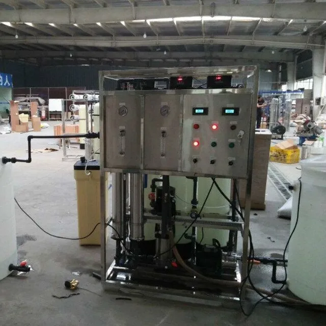 Small reverse osmosis desalination plant for fish farming
